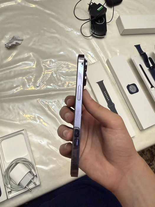 Iphone 14 pro deep purple 128 gb dual sim состояние идеал