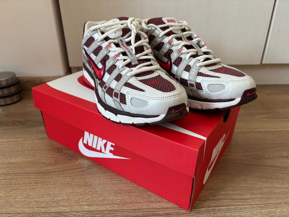 Маратонки Nike P-6000 Metallic Summit White Fire Red  | 44.5 EU 10.5 US