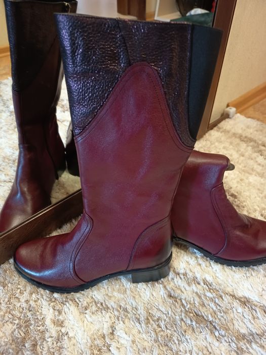 Дамски ботуши от естествена кожа