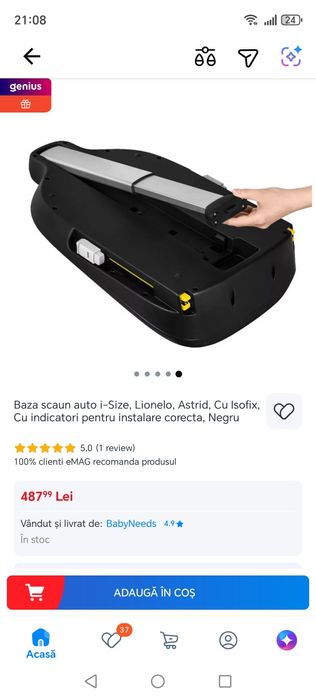 Bază Isofix Lionelo Astrid i-size