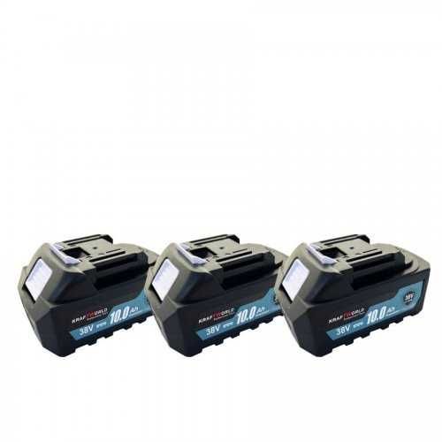 Комплект от акумулаторен перфоратор, ъглошлайф, гайковерт и винтоверт