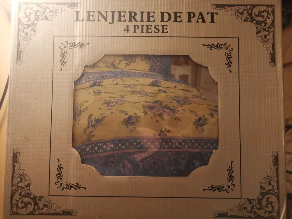 Lenjerie de pat bumbac set NOU in cutie