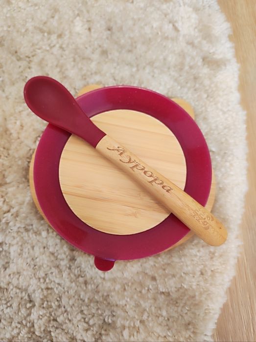 Fun Smart Toy, комплект бамбукова купичка и  лъжица