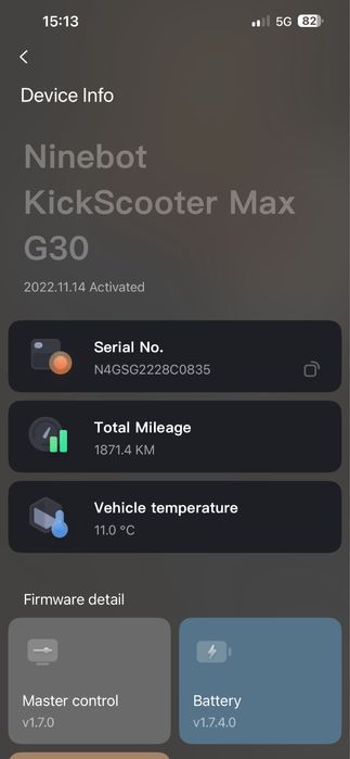 Trotineta Electrica Ninebot G30EII