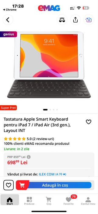 Husa apple ipad 7 8 9 air 3rd gen ipad pro 10.5” nou sigilat original