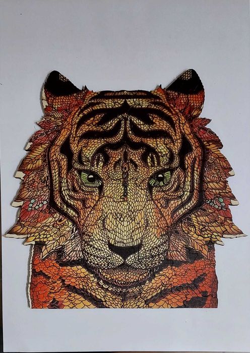 Пъзел дървен различни животни