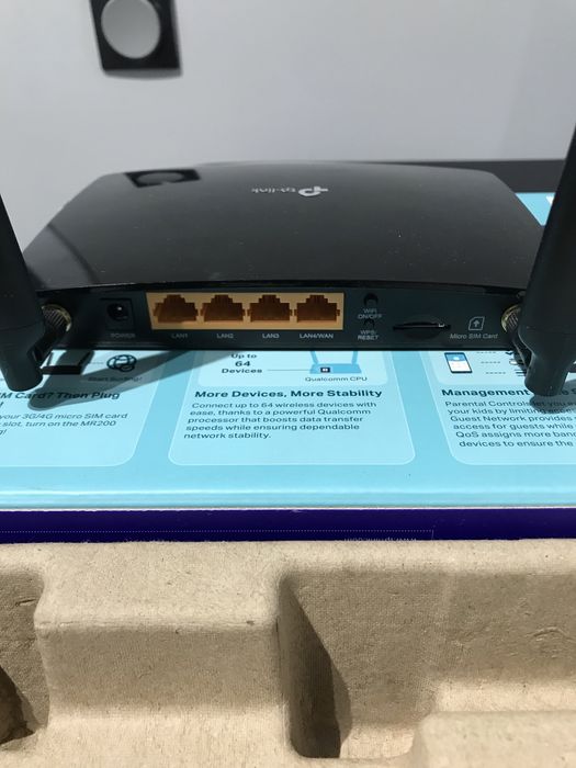 Wi-fi роутер TP-Link Archer MR200 работает от Sim-карты