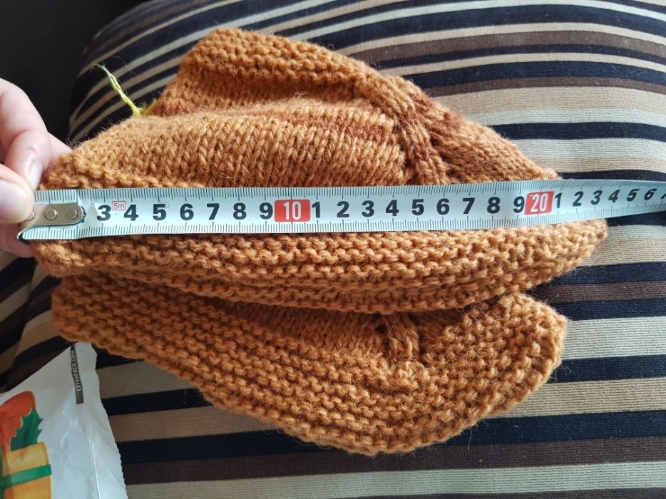 Детски плетени вълнени чорапи