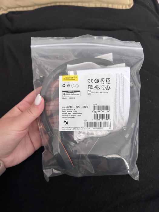 Casti cu microfon Jabra EVOLVE 20 MS Stereo, Certificate Microsoft