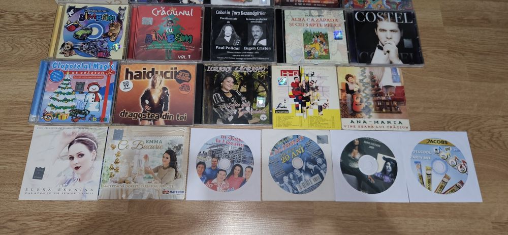 Cd-uri audio : compilatii dance, house, colinde, manele