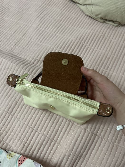 Сумка Longchamp нейлон бежевый