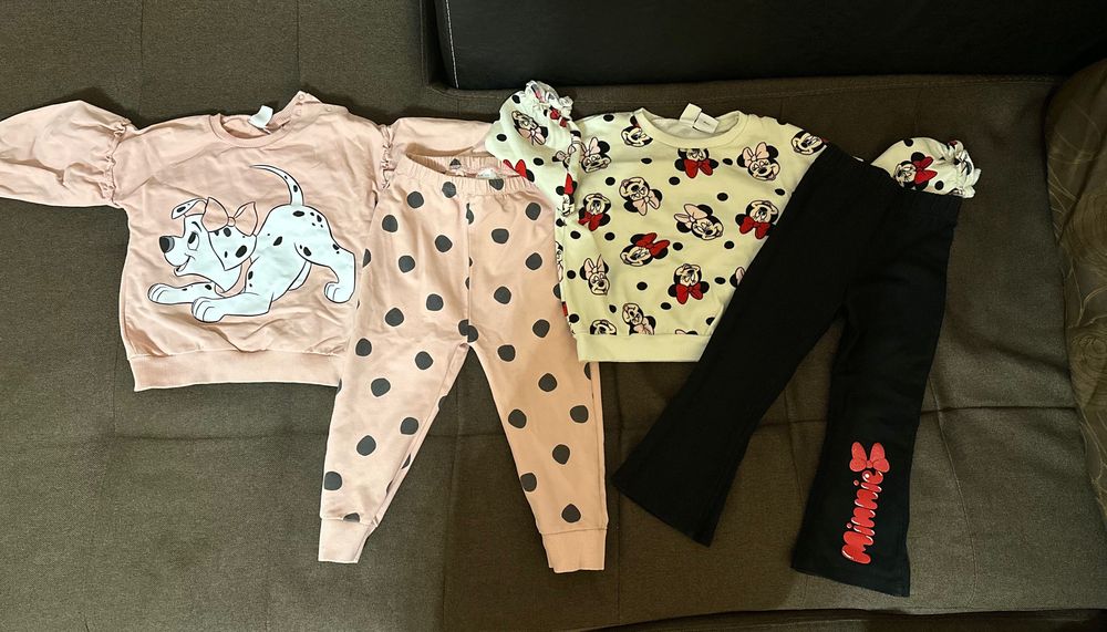 Дрехи за момиче 92 - 98 см есен зима лот