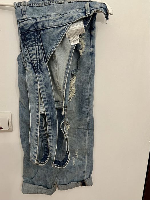 Salopeta denim albastru lunga Zara mărimea S