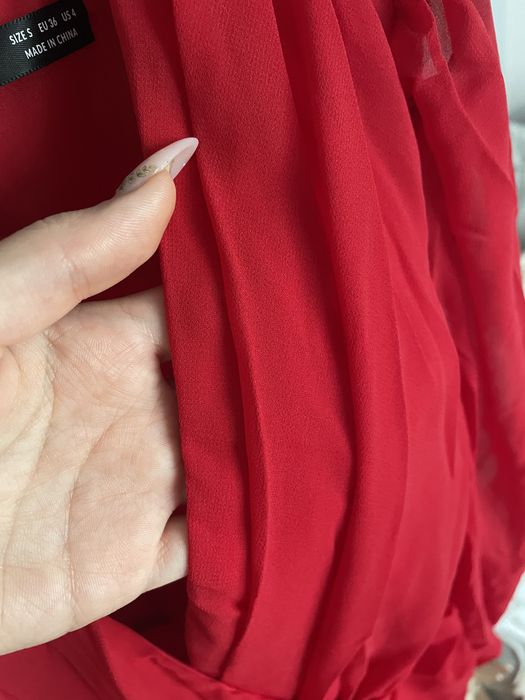 Rochie midi roșie S sirenă