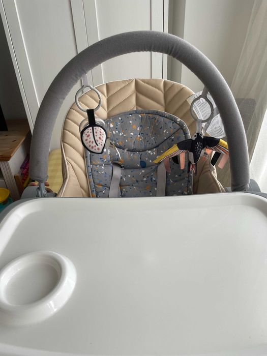 Kinderkraft Lastree Scaun Înalt De Masă Bebe Pliabil 2 În 1 reglabil