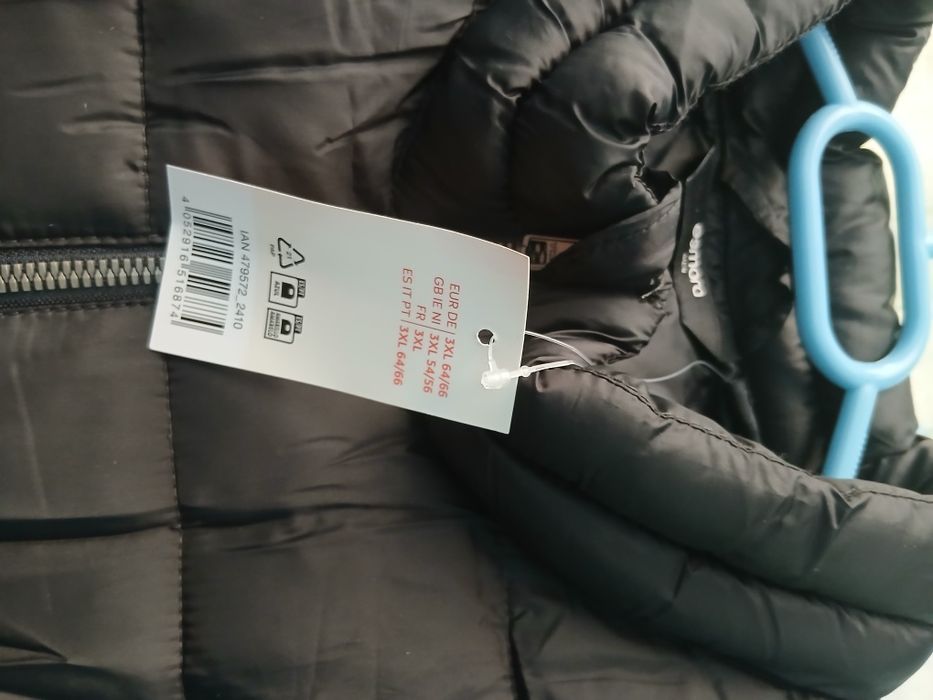 Чисто ново черно мъжко зимно яке