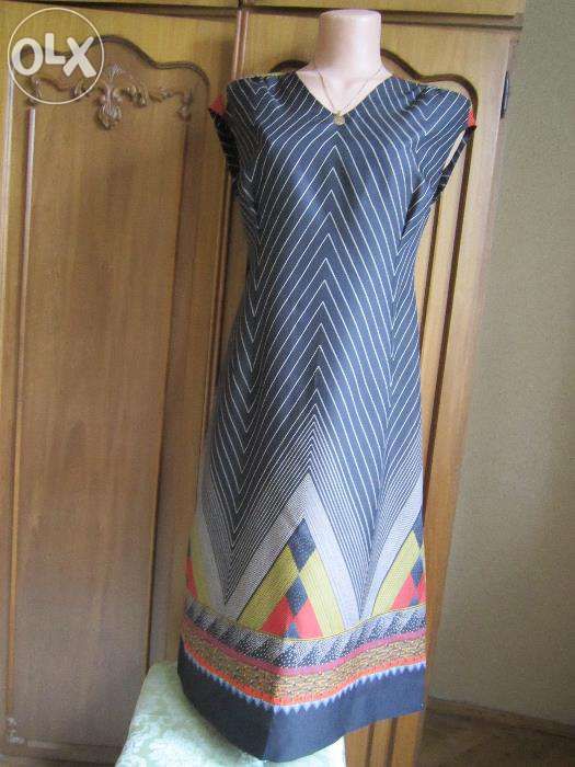 Rochie de vara neagra cu model geometric + bonus si Livrare gratuita*