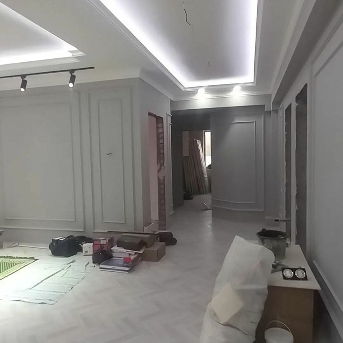 ОТДЕЛКА РЕМОНТ КВАРТИР ПОД КЛЮЧ електрика сантехника гипсакардон кафел