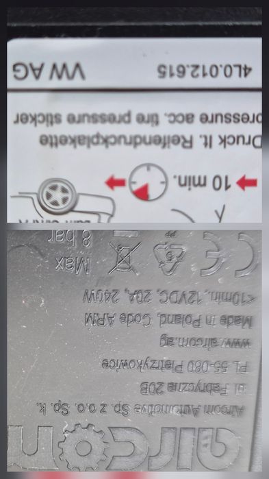 НОВИ Оригинални  компресори за гуми  Фолксваген,Мерцедес