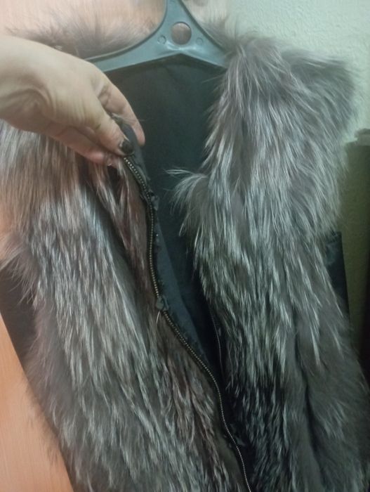 Жилет из песца 44