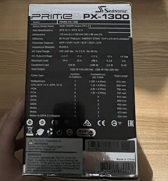 Sursa Seasonic Prime PX-1300W