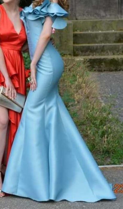 Rochie originală Tarik Ediz din tafta, purtată o singură dată