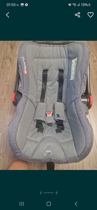 Бебешко кошче-люлка STAR /ESPIRO, Подарък калъф с подложка Sevi Baby