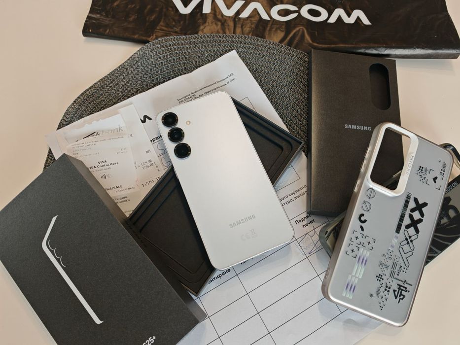 Samsung galaxy s25 Plus 256 GB icy Blue като НОВ