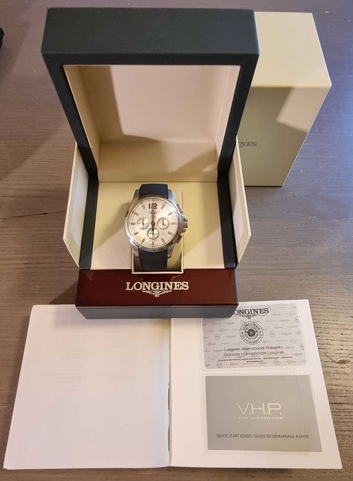 Ceas Longines Conquest V.H.P. Chronograph L3.727.4.76.9