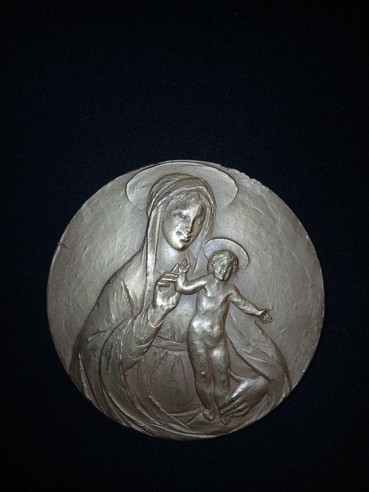 Medalie bronz 1983 italia fecioara Maria