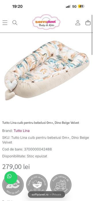 Pat bebelusi saltea babybumper babynest NOI
