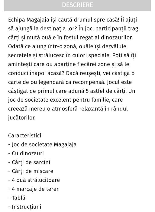 Joc nou Maga Jaja dinozauri