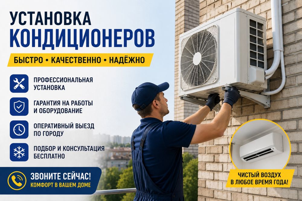Установка кондиционера