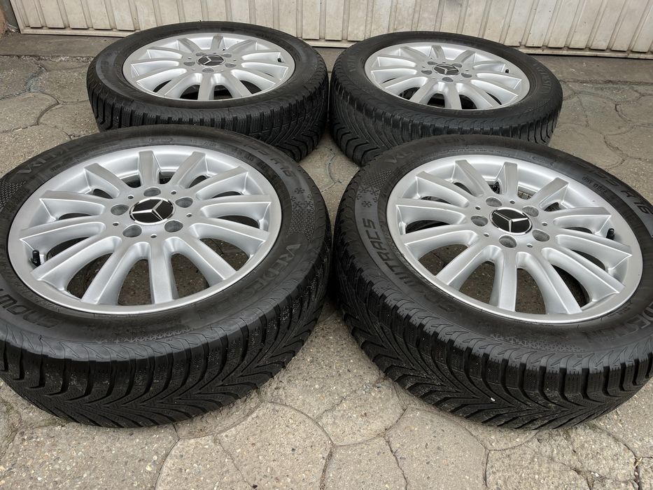Jante aliaj 5x112mm, anvelope 205/55 R16 Mercedes, Vw, Audi, Seat, Skoda