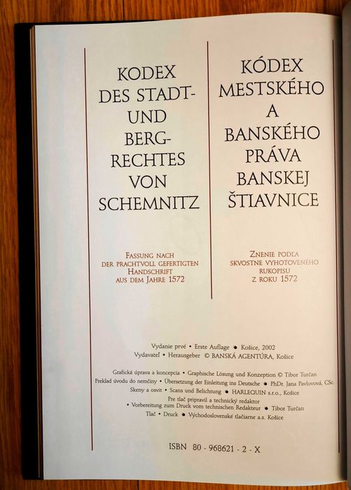 Carte rară: Codul ricui minier (2002) - Slovacia/Germania