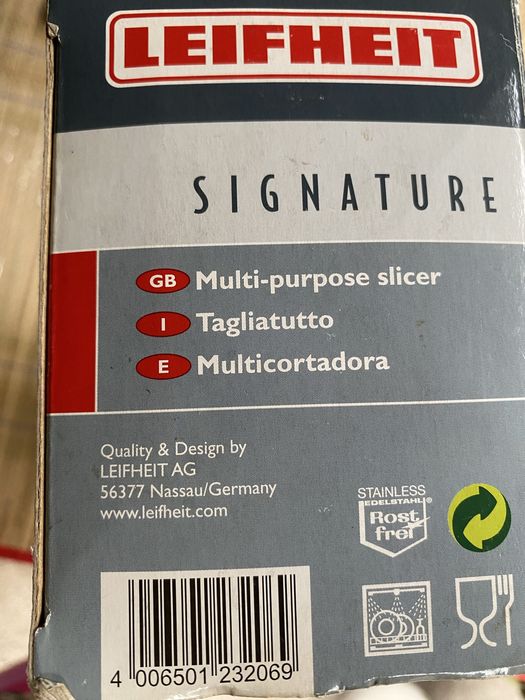 Тёрка (мгоцелевой слайсер), Германия