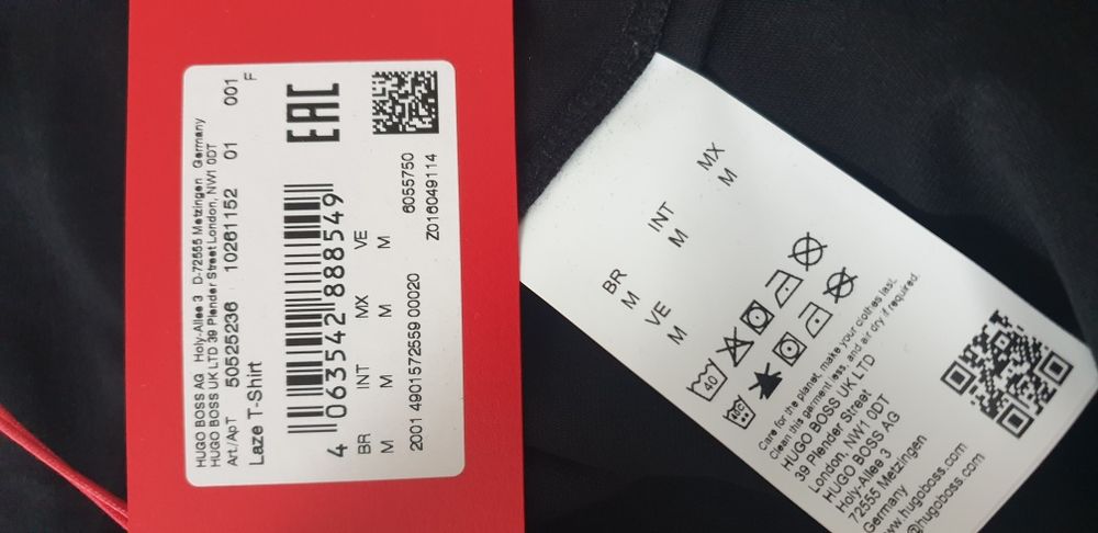 Hugo Boss HUGO Laze T - Shirt Cotton M НОВО! ОРИГИНАЛ! Мъжка Тениска!
