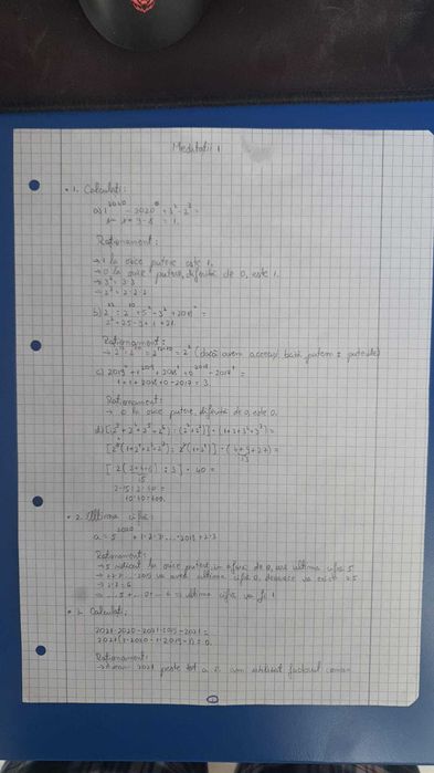 Meditații matematică pentru clasele I-VIII