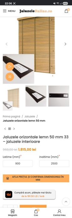 Jaluzele Lemn Premium
