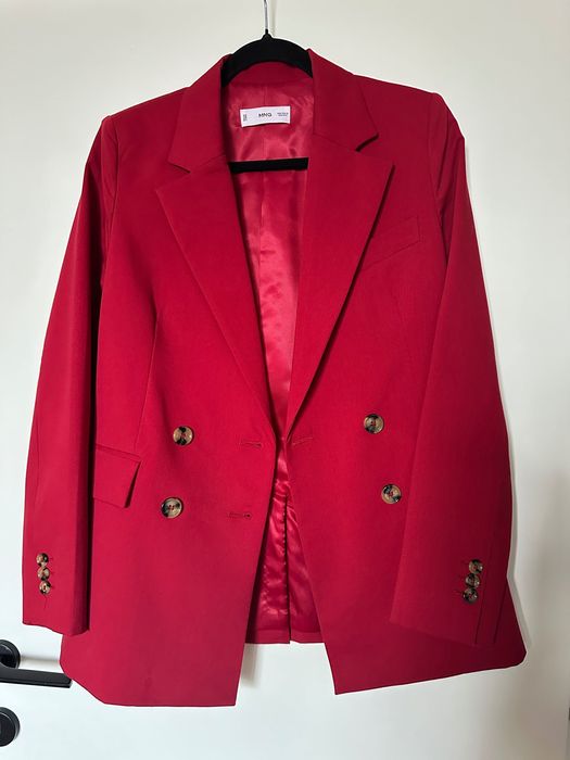 Mango сако малинов цвят