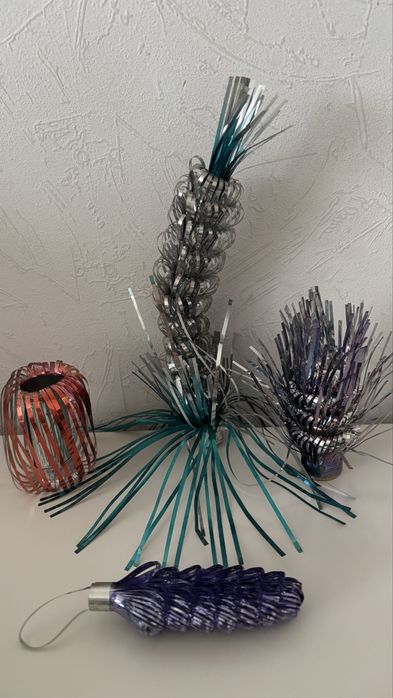 Новогодние игрушки, бусы, гирлянды СССР