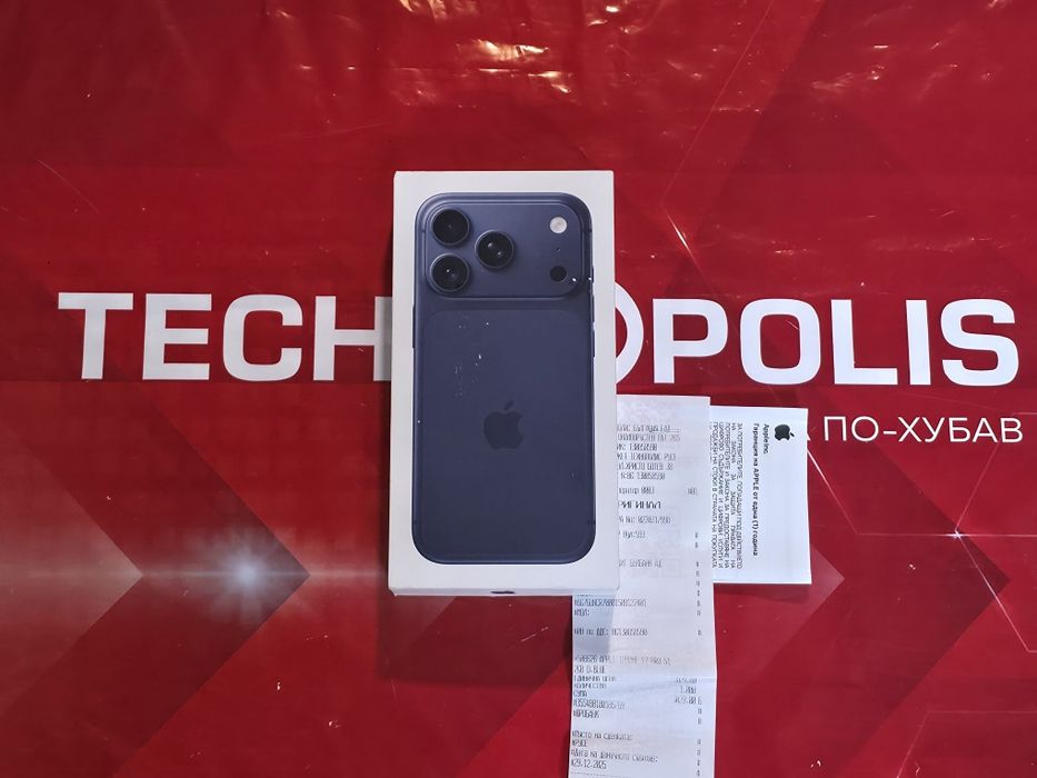 КАТО НОВ 512GB iPhone 17 Pro Гаранция Технополис 2027г. Blue | Син