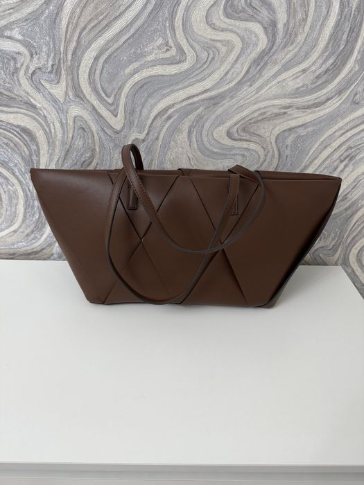 Сумка шоппер и плетенная