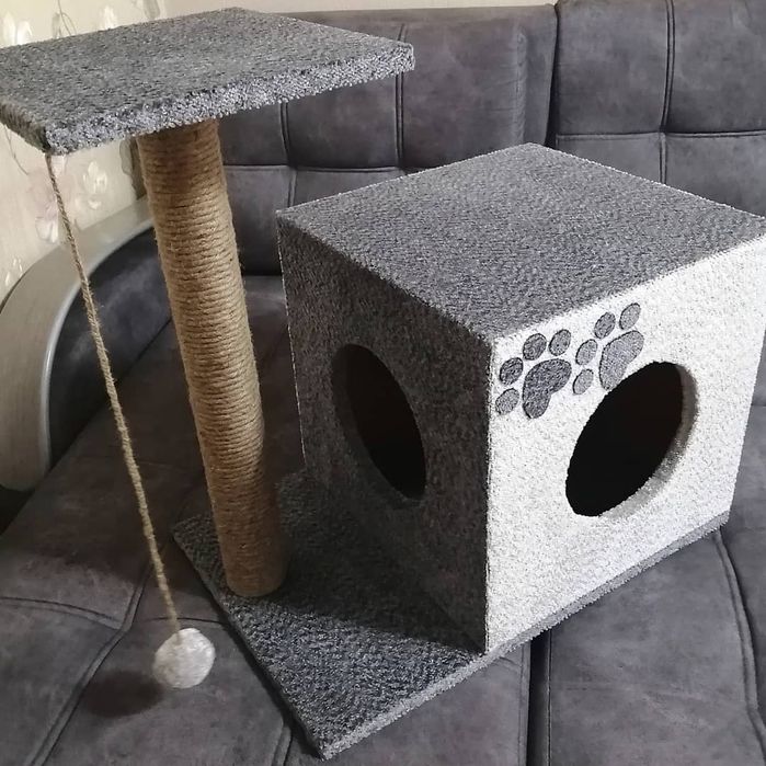 Когтеточки и домики для ваших питомцев
