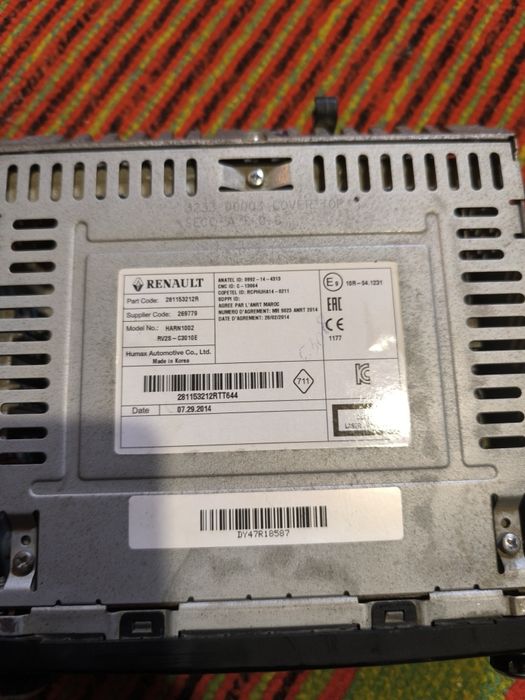 Магнитола Ларгус , Рено