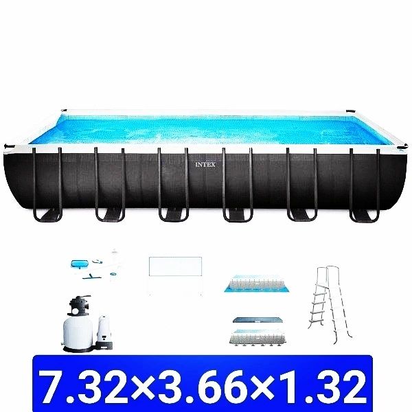 Каркасный |бассейн |INTEX | bassen| basseyin | 7.32×3.66×1.32 достафка