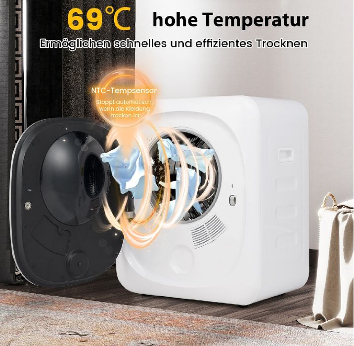 Подвижна мини вентилирана сушилня Costway 800w