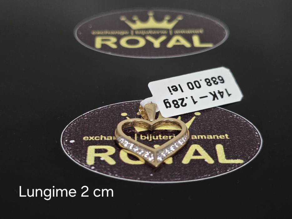 Bijuteria Royal: Pandantiv aur 14k/1.28