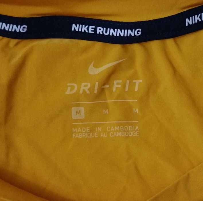 Nike DRI-FIT Run Division Tee оригинална тениска M Найк спорт фланелка