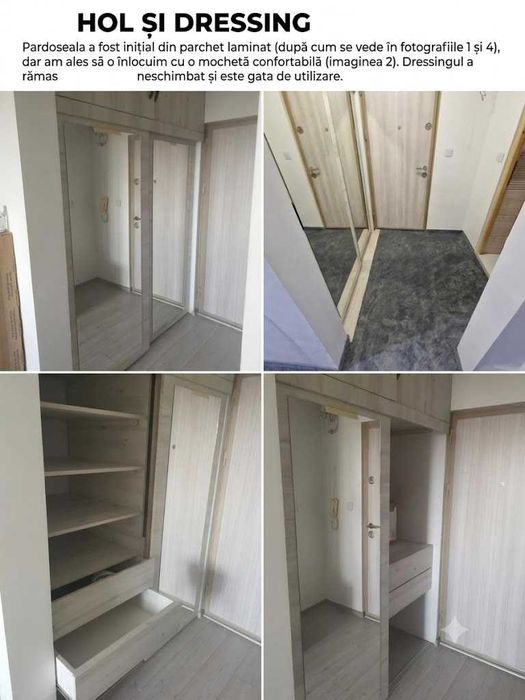 PROPRIETAR – Garsonieră Confort 1 (32 mp) mobilata si utilata complet, clima, incalzire in pardoseala electric, boiler electric, cuptor+plita electric